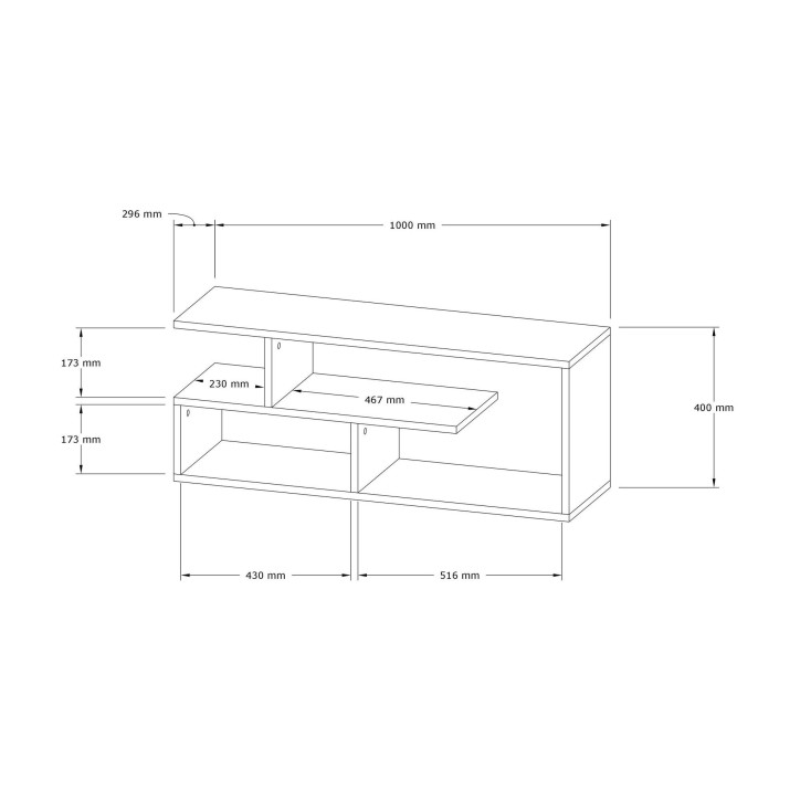 Mueble TV Cafu blanco