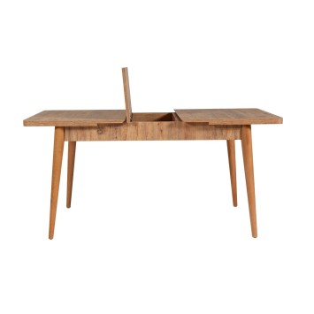 Set mesa comedor extensible y sillas (4 piezas) Vina 0900 pino atlántico - 869VEL5176