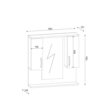 Mueble de baño Tiger blanco - 756FRN3903