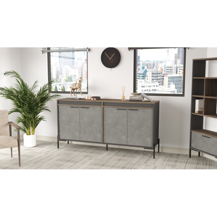 Mueble auxiliar VS5-CGA antracita gris marrón