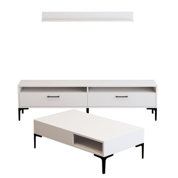 Conjunto de muebles de salón Istanbul blanco - 845HCT5278