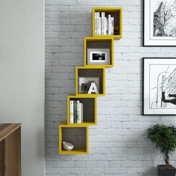 Estante de pared Box amarillo - 845HCT1610