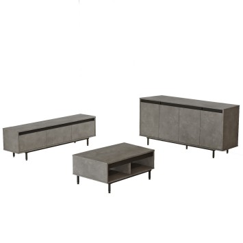 Conjunto de muebles de salón LV34-RL gris negro - 956LCS2518