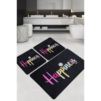 Alfombra de baño Set (3 piezas) Happiness Djt multicolor