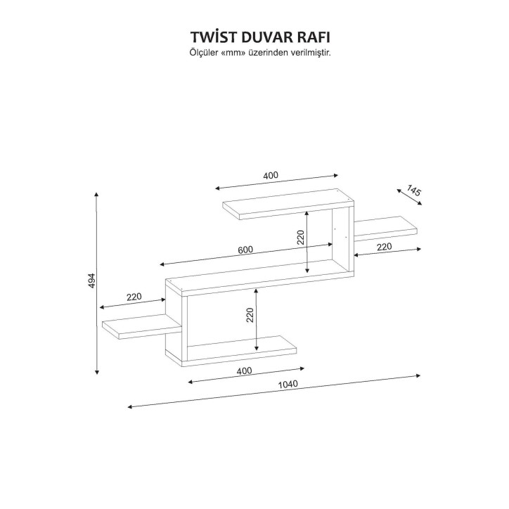 Librería Twist blanco