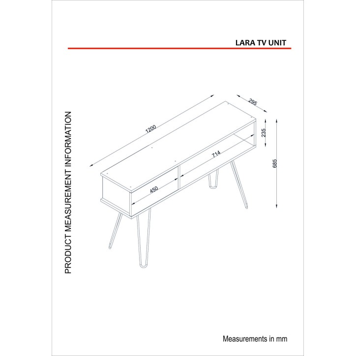 Mueble TV Lara nogal