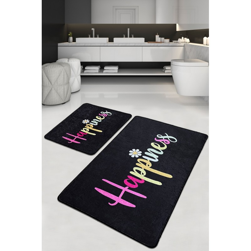 Alfombra de baño Set (2 piezas) Happiness Djt multicolor