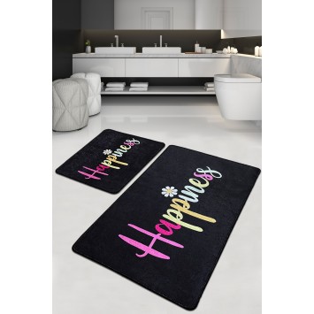 Alfombra de baño Set (2 piezas) Happiness Djt multicolor