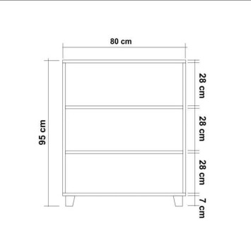 Cómoda Leva Gravis Jungle pino atlántico blanco - 869VEL3481