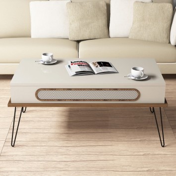 Mesa de centro Ekol crema - 845HCT2816