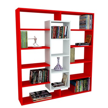 Librería Ample rojo blanco - 731WAT3607