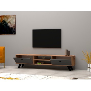 Mueble TV Tumuki pino atlántico antracita - 835PUQ3045