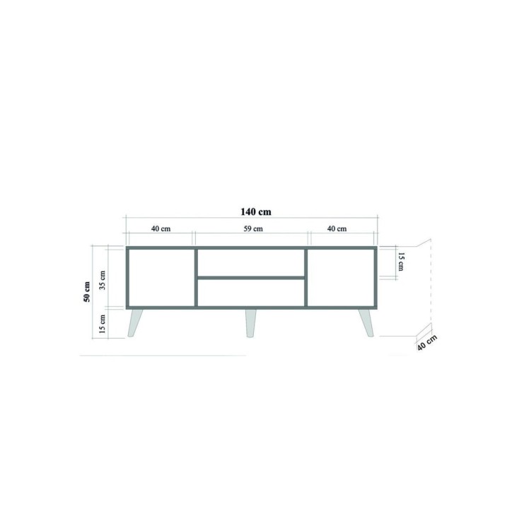 Mueble TV Truva-740 sonoma roble