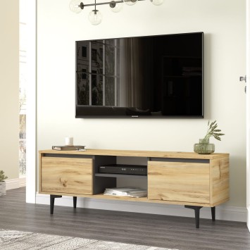 Mueble TV con estante AR1-KA fieltro antracita - 956LCS1668