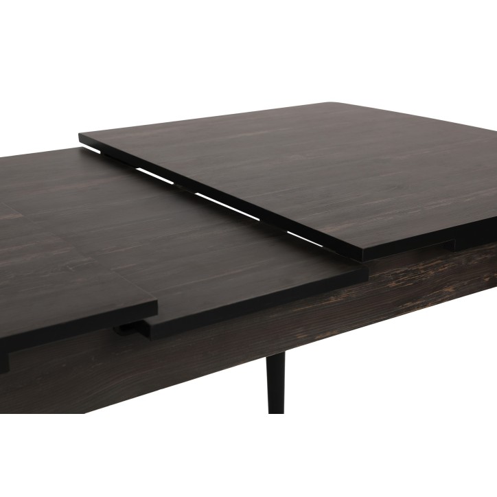 Mesa de comedor extensible Inci 1143 negro