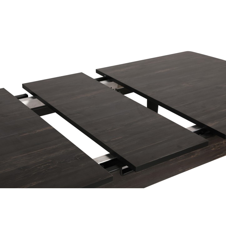 Mesa de comedor extensible Inci 1143 negro