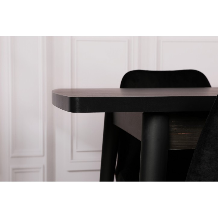 Mesa de comedor extensible Inci 1143 negro