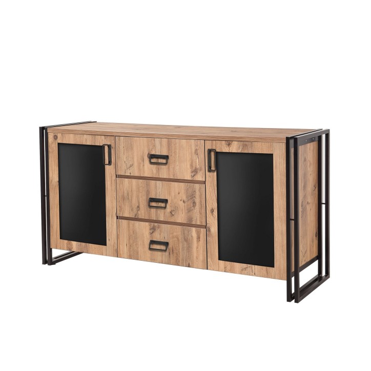 Conjunto de muebles de salón Cosmo -TKM.15 pino atlántico negro