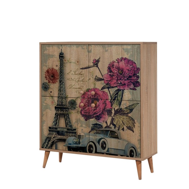 Mueble auxiliar Multilux-733 sonoma roble