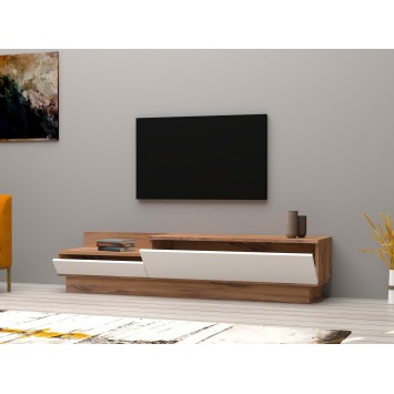 Mueble TV Barko pino atlántico blanco - 835PUQ3047