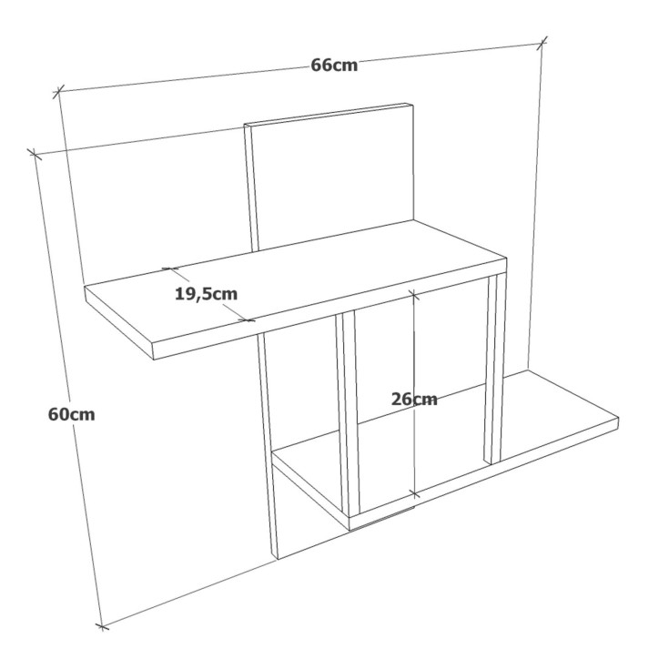 Estante de pared VG14-A pino atlántico