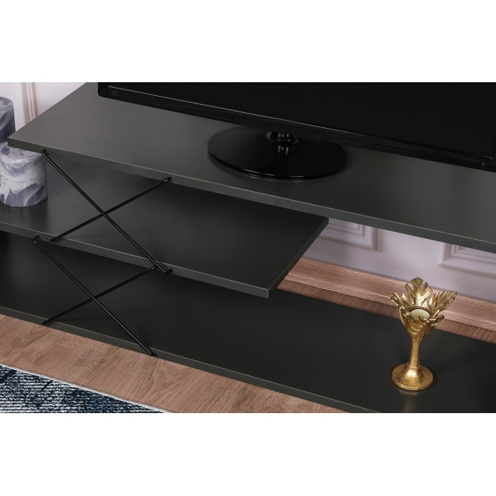 Mueble TV Zigzag antracita