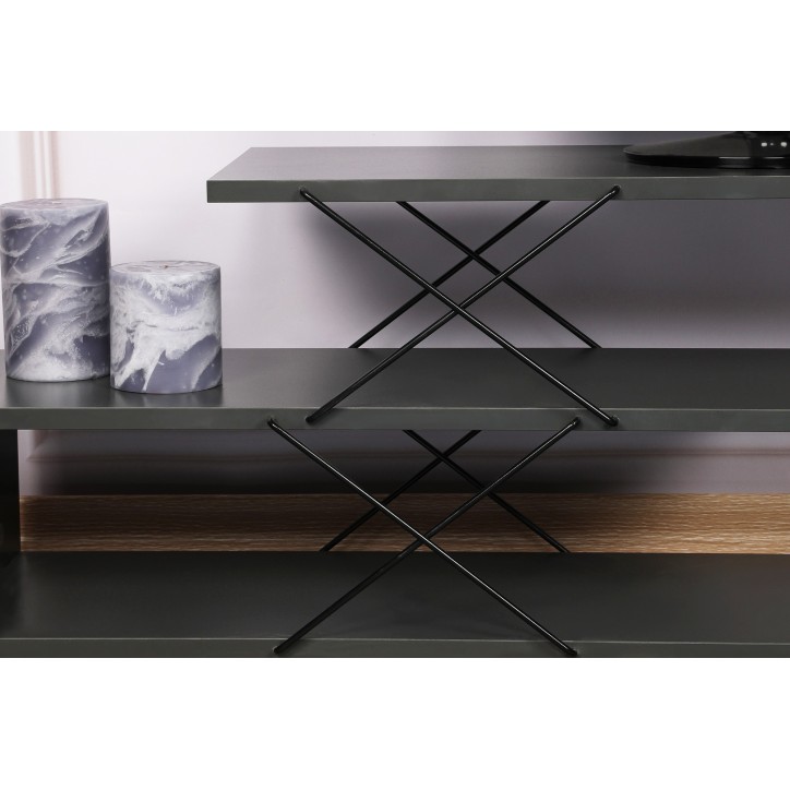 Mueble TV Zigzag antracita