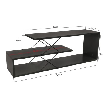 Mueble TV Zigzag antracita - 854KLN3060