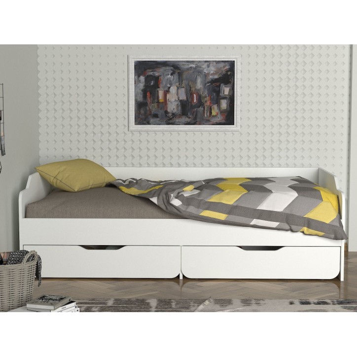 Cama individual Young blanco