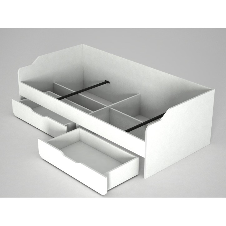 Cama individual Young blanco