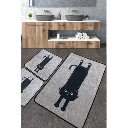 Alfombra de baño Set (3 piezas) Comfort v2 multicolor