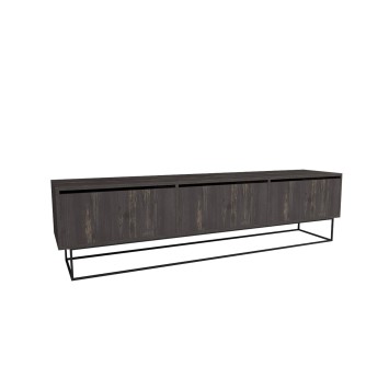 Mueble TV Kordon 180 negro marrón oscuro - 854KLN3075