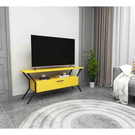 Mueble TV Tarz negro amarillo