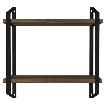 Estante de pared Arno negro nogal - 804TRH1610