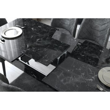 Mesa de comedor extensible Lotus-1121 antracita - 974NMB1156