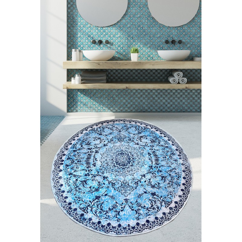 Alfombra de baño Raiya (140 cm) multicolor