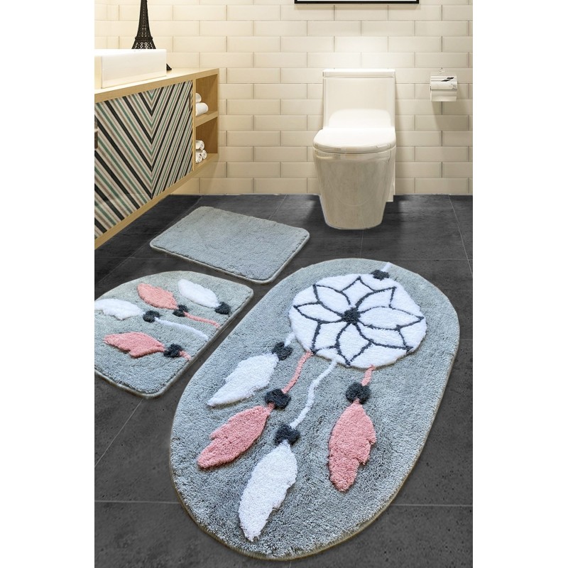 Alfombra de baño Set (3 piezas) Rüya  multicolor