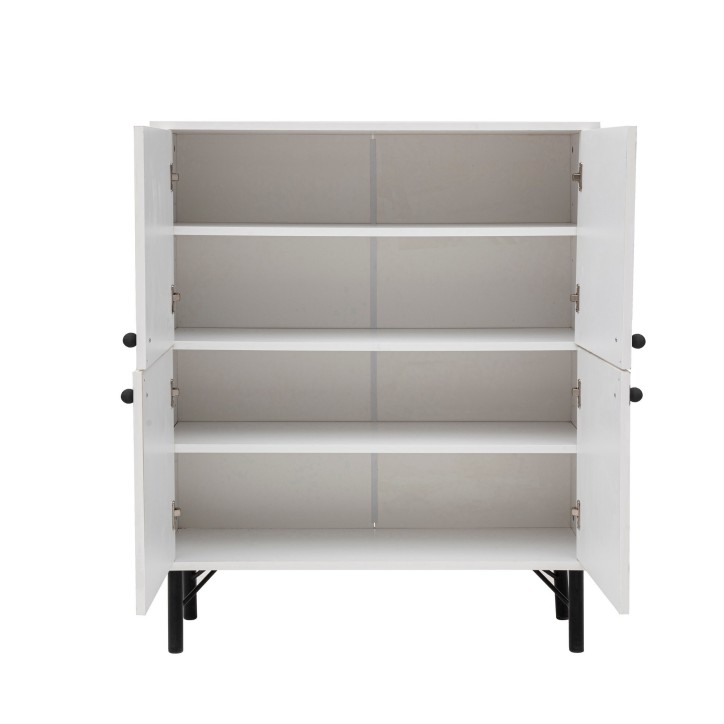 Mueble auxiliar Mültilüx Sia mostaza morado marrón blanco