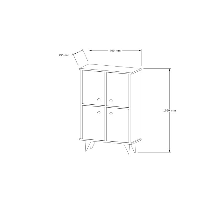 Mueble auxiliar Antik pino atlántico