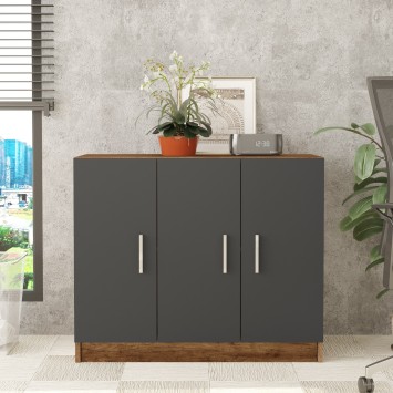 Mueble auxiliar Vario E antracita nogal - 956LCS1501