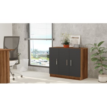 Mueble auxiliar Vario E antracita nogal - 956LCS1501