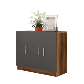 Mueble auxiliar Vario E antracita nogal - 956LCS1501