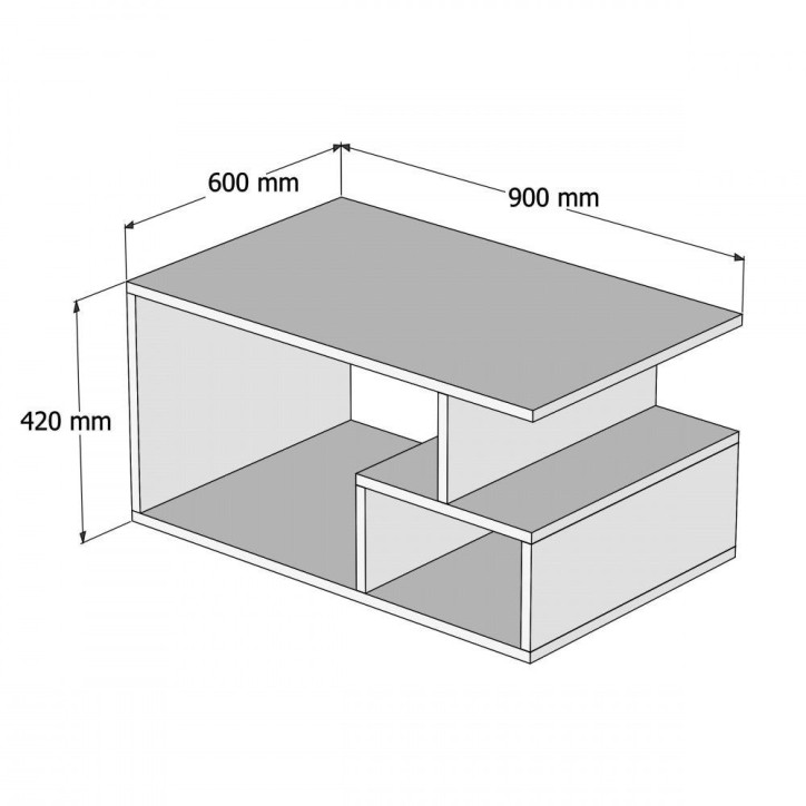 Mesa de centro Arte 2046 blanco