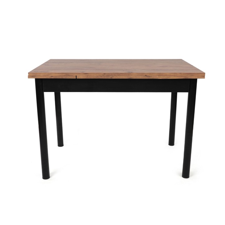 Mesa de comedor extensible Polo-1303 negro nogal