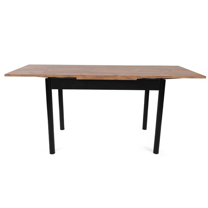 Mesa de comedor extensible Polo-1303 negro nogal