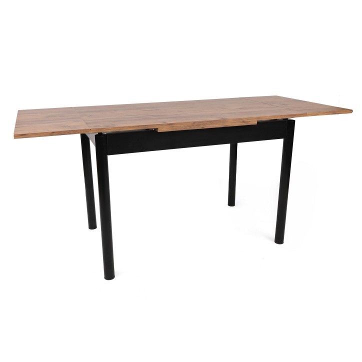 Mesa de comedor extensible Polo-1303 negro nogal