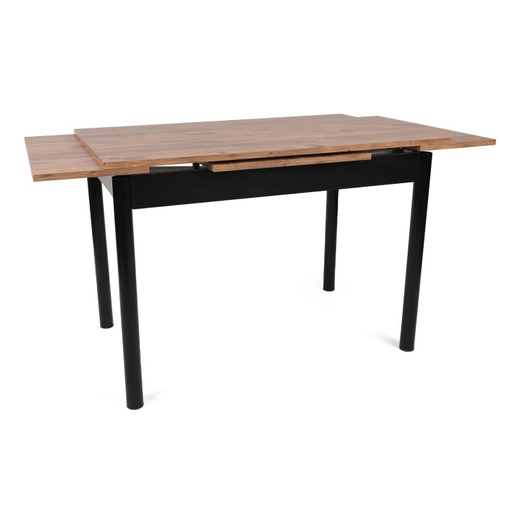 Mesa de comedor extensible Polo-1303 negro nogal