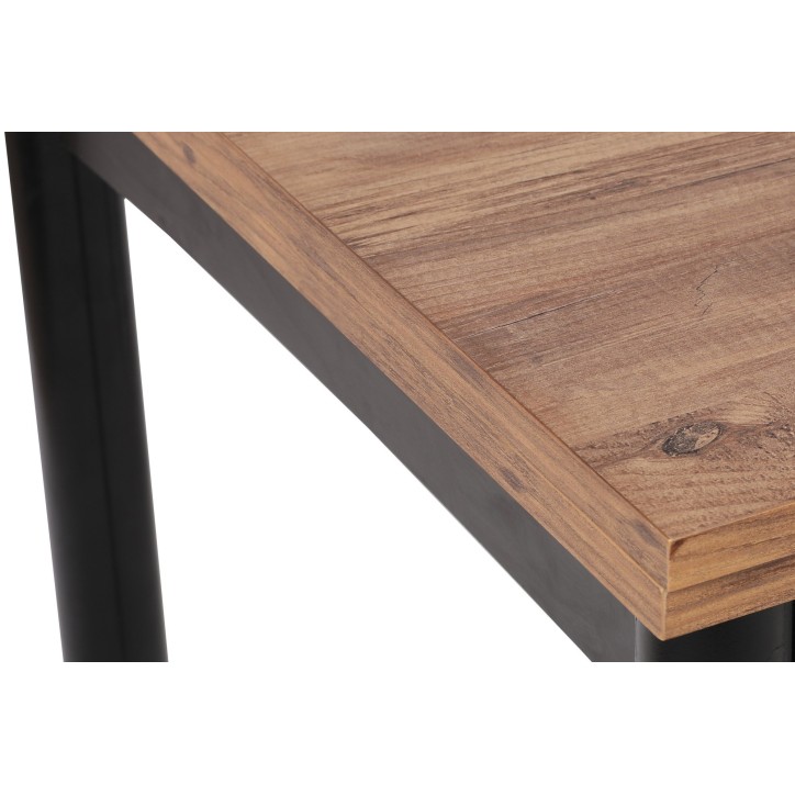 Mesa de comedor extensible Polo-1303 negro nogal