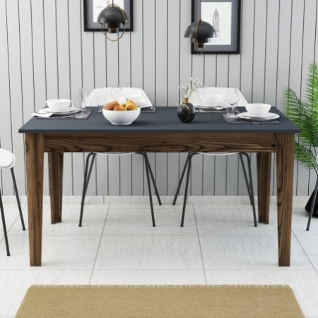 Mesa comedor Milan 513 antracita nogal