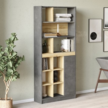 Librería LV20-KR plateado roble - 921YRD1140